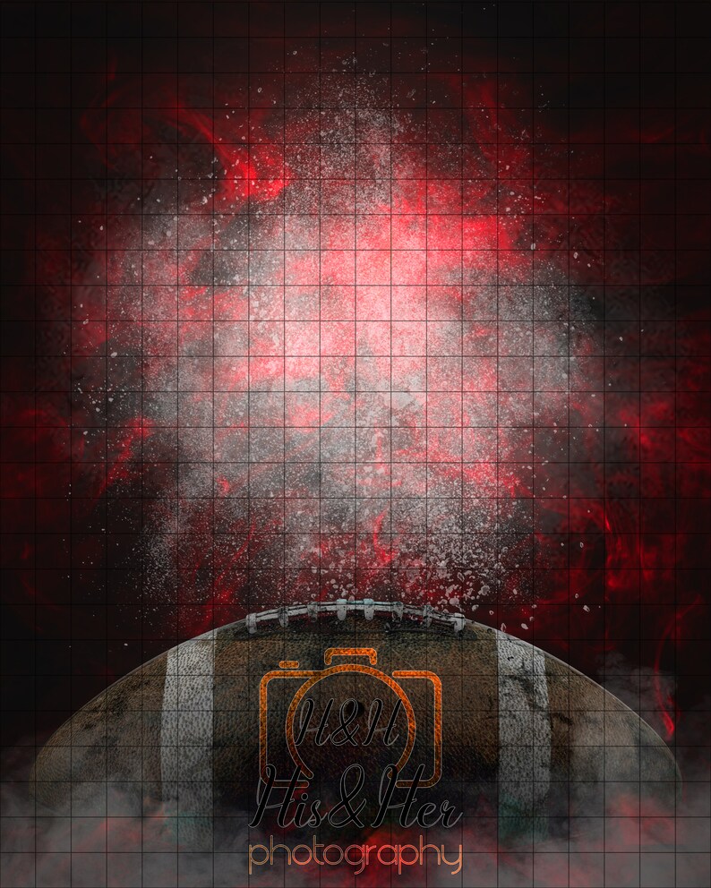 Football Player Explosion Digital Background Digital Etsy