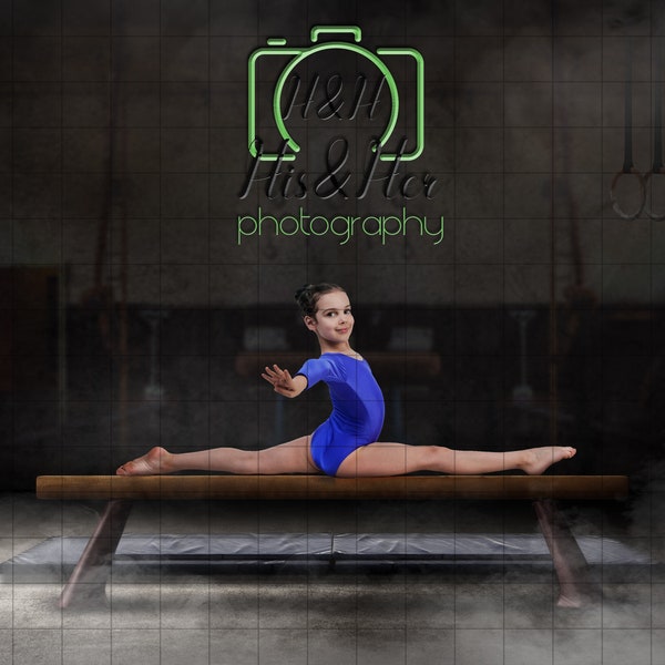 Gymnastics Balance Beam, Digital Background, Digital Backdrop, Digital Download, Photoshop Background, Add Your Own Subject