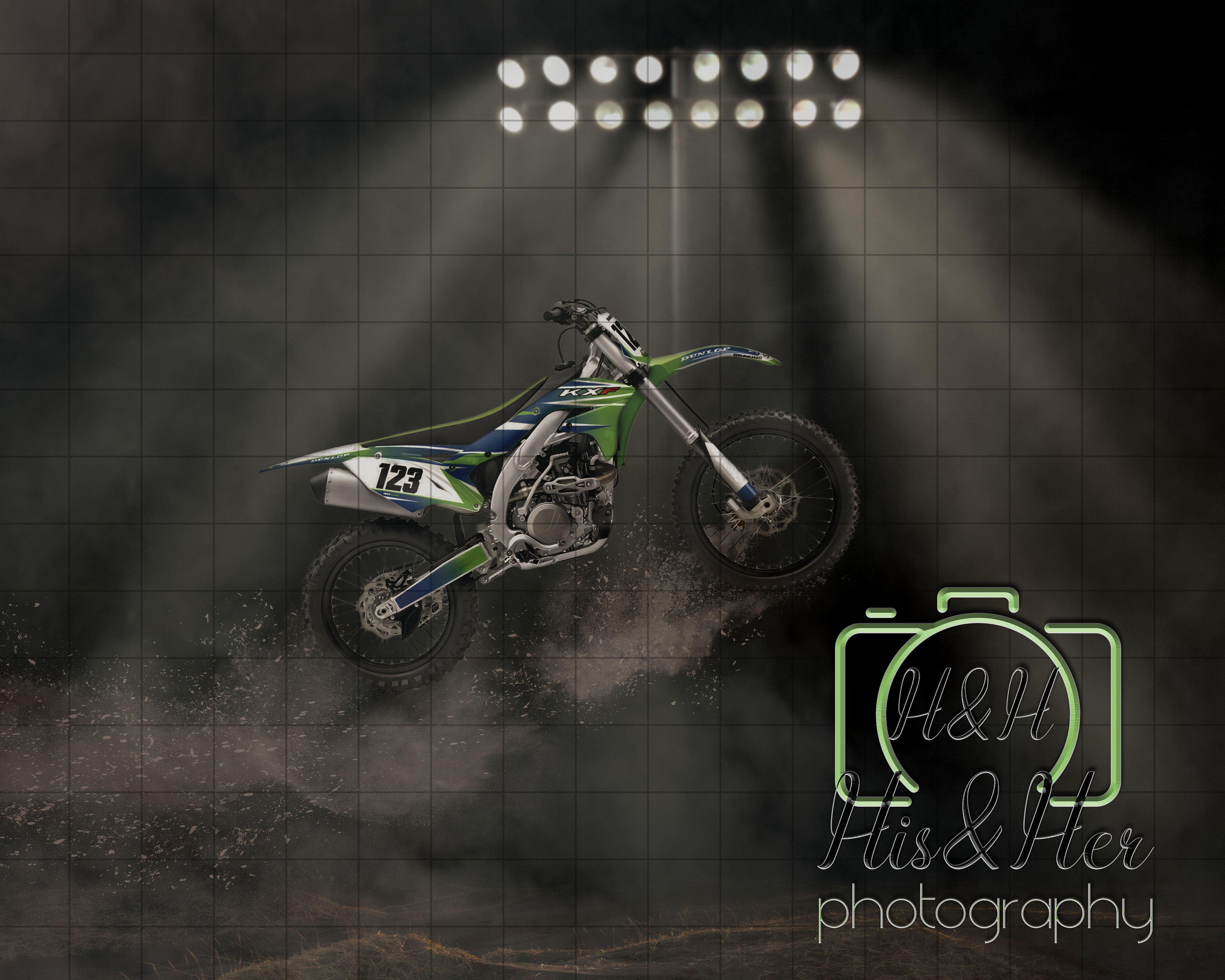 Dirt Bike Racing Motocross Digital Background Digital picture