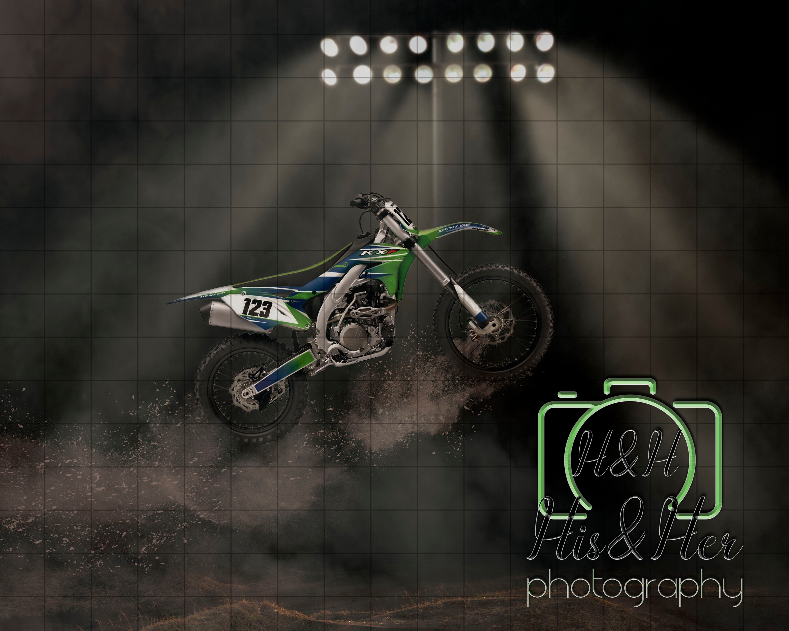 Dirt Bike Racing Motocross Digital Background Digital picture