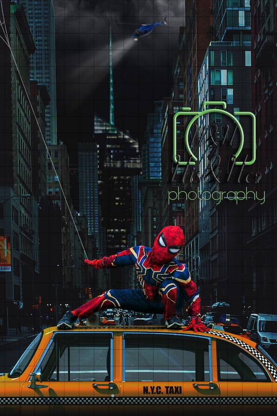 Spiderman Web PNG File Taxi City Digital Background - Etsy