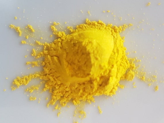 10 Grams Yellow Mica Powder for Cosmetics and More Cosmetic Grade Mica,  Mica Powder 