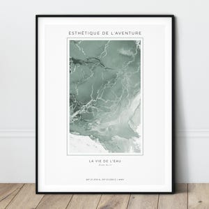 Light Green Abstract Poster Printable Art Sage Green wall art Olive Green decor Neutral Color Print Organic patterns Art Simple Wall Poster image 1