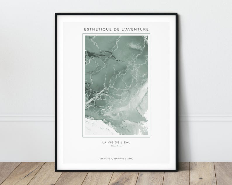 Light Green Abstract Poster Printable Art Sage Green wall art Olive Green decor Neutral Color Print Organic patterns Art Simple Wall Poster image 1