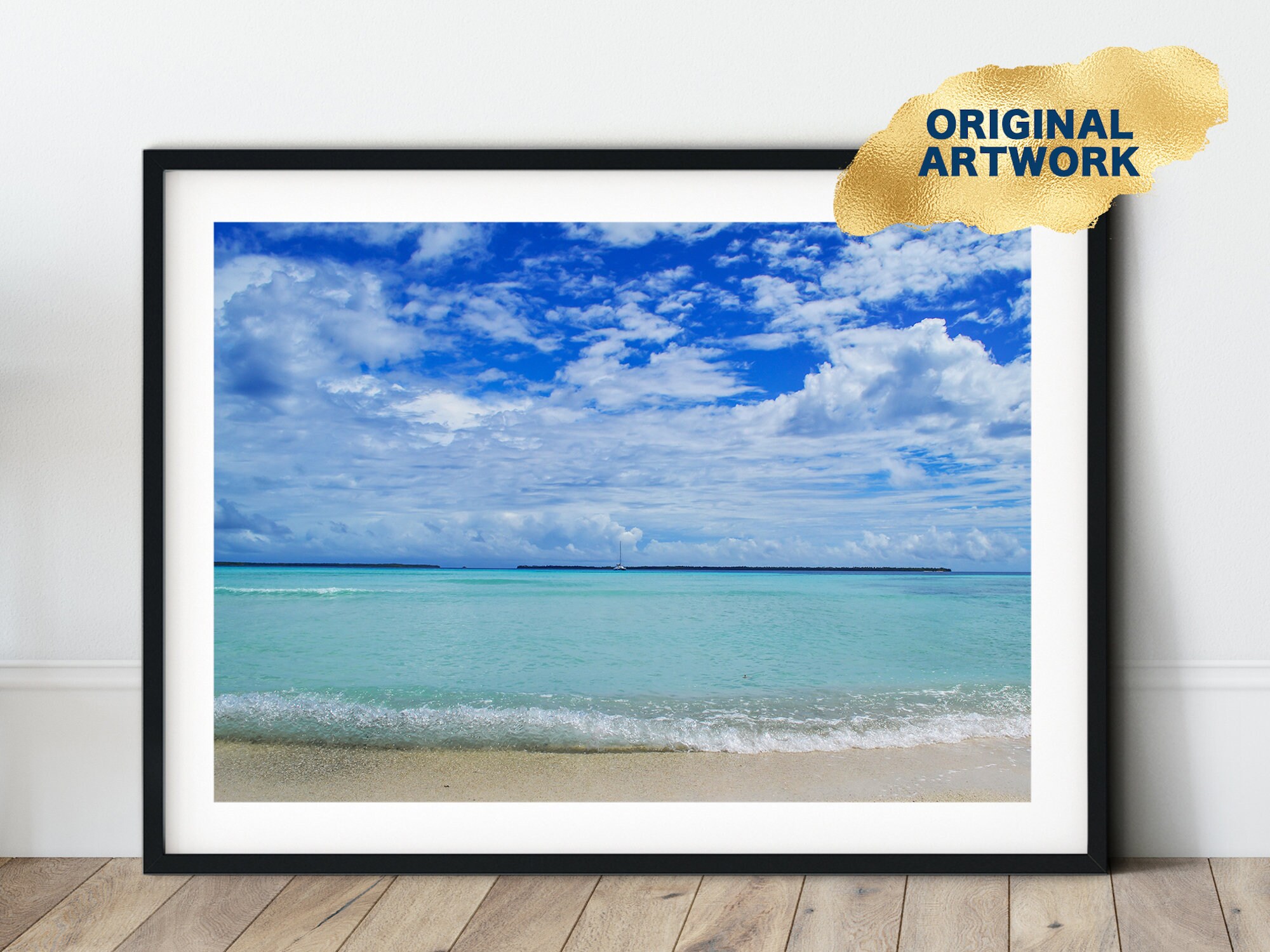 Beach Poster Tropical Wall Art Beach Lovers gift Summer | Etsy