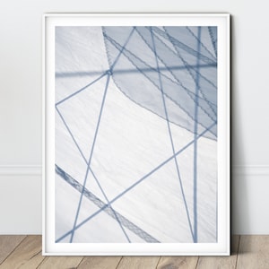 Light Blue Art Print Printable Sail Art Nautical Photography Minimalist Sail Art Sailing Boat poster Sailboat Wall Decor Coastal Decor Print