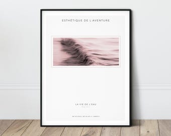 Mauve Purple Poster Abstract Minimalist Neutral wall print Natural Fractal Art Organic patterns Exhibition Poster INSTANT DOWNLOAD Pastel