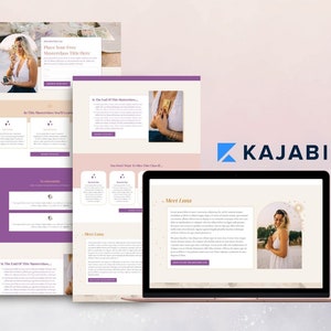 Luna - Kajabi Registration Page Template