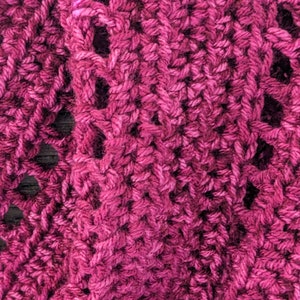 Magenta, Fuschia, Raspberry Afghan, Throw, Blanket, 48 by 58 inches approximately image 5