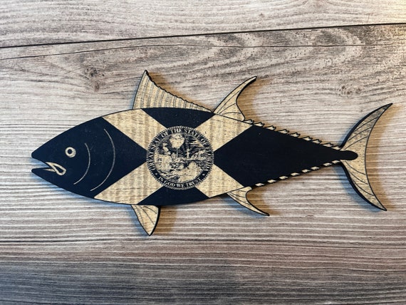 Tuna Wood Flag, Tuna Fish, Fishing, Fish, Saltwater Fish, Outdoors