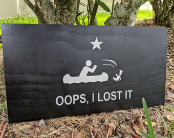 Oops I Lost It Wood Sign, Come and Take It, Wood Flag, American Flag, American, Handmade, Wood Decor, Patriotic Decor, Wood Art