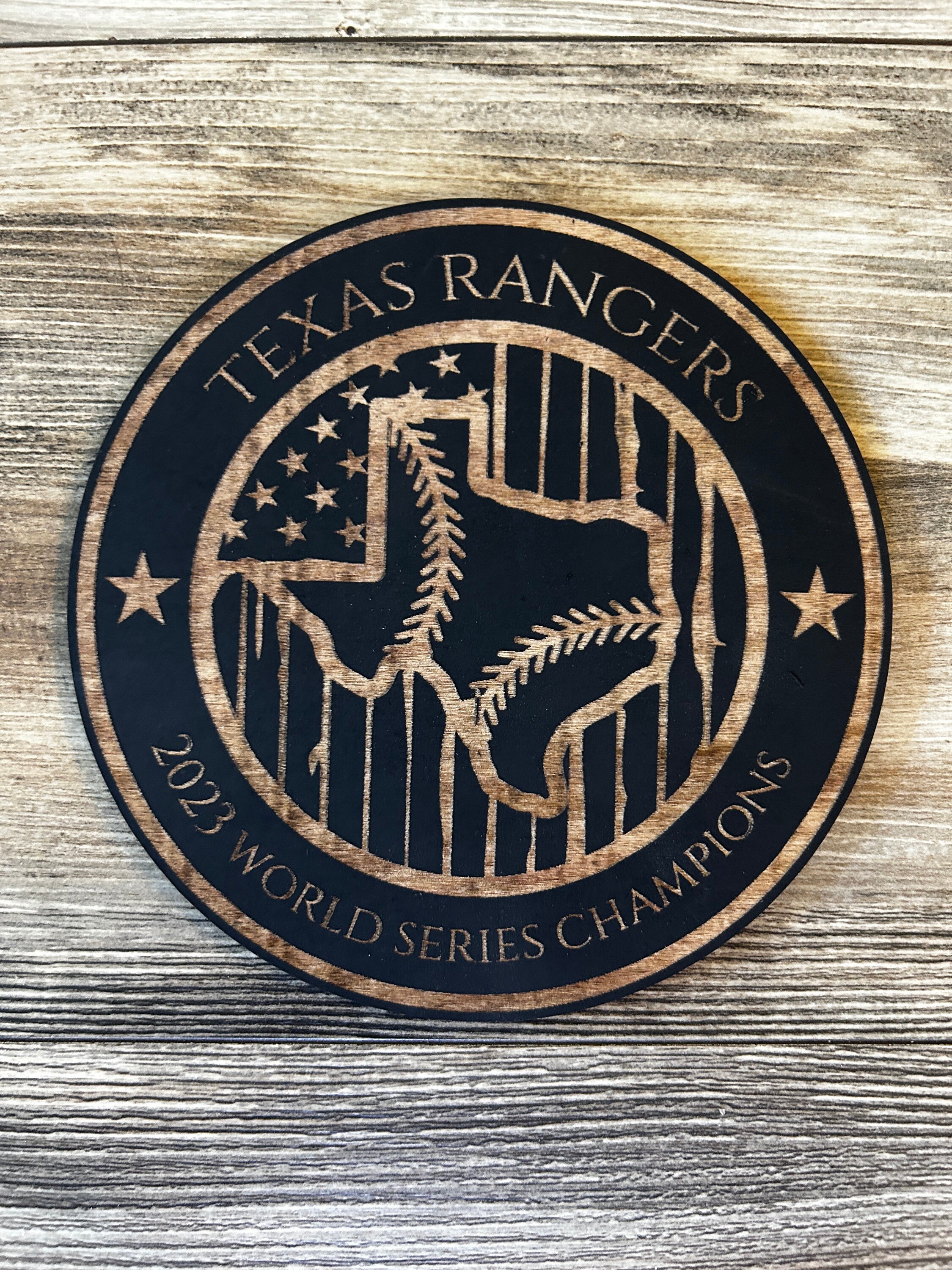 Texas Rangers 2023 World Series Champions Decal / Sticker