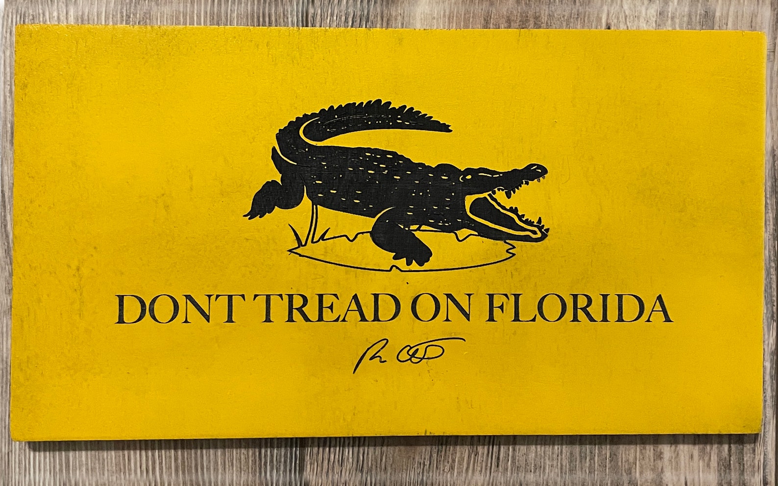 Desktop Dont Tread on Florida Wood Flag Dont Tread on Me Etsy