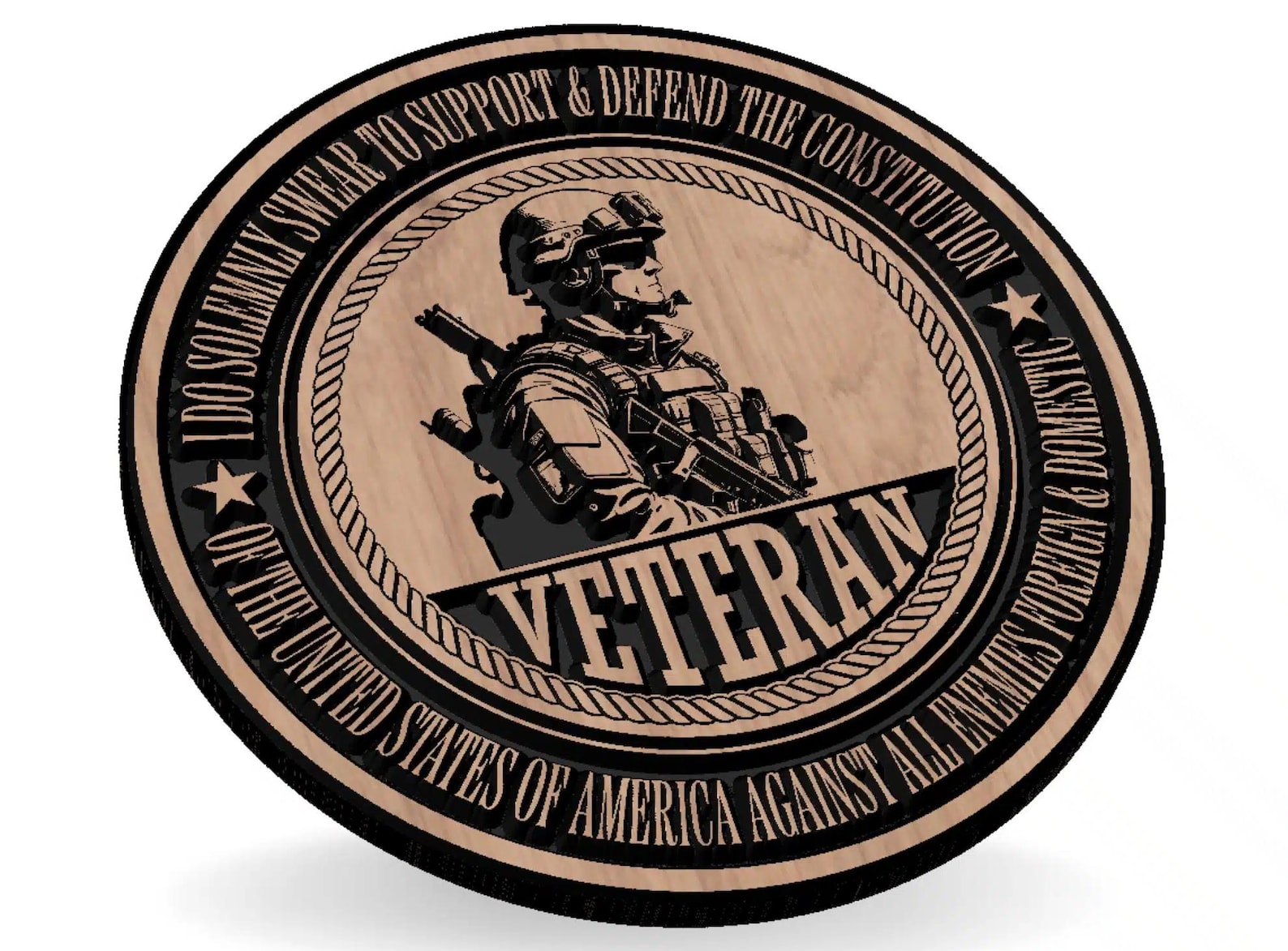 Handcrafted Veteran Wood Sign