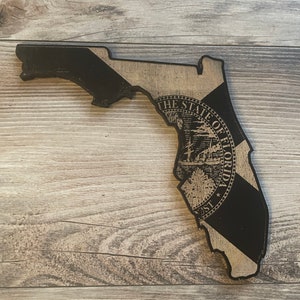 Florida Wood Sign, American Flag, Florida State Flag, Wood Flag, Florida, State Flag, Wood Decor, Decor, Patriotic Decor