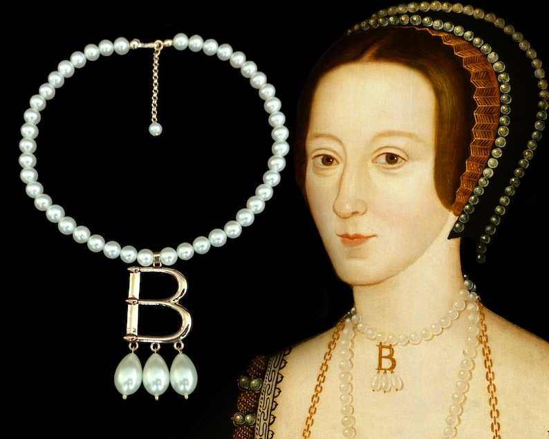 Queen Anne Boleyn Tudor Pearl Necklace Anne Boleyn B Etsy