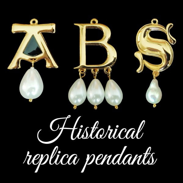 Anne Boleyn B Pendant only, A letter pendant, S letter pendant, B initial pendant, A initial pendant, S initial pendant, replica pendants