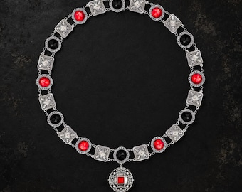 Lightweight Tudor Livery Collar with Pendant
