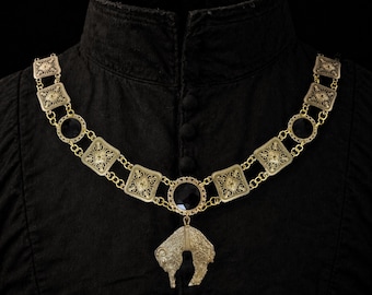 Golden Fleece Lightweight Livery Collar, Chain of Office in Brass Finish