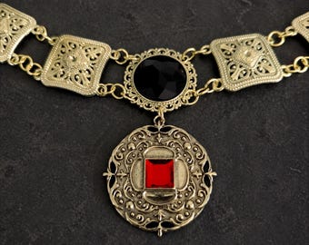 Chain of Office with tudor medallion, livery collar necklace, Olivier