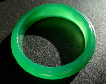 Armband av naturligt krysopras, armband av grön agat, unisexarmband av kalcedon, mycket genomskinlig agat