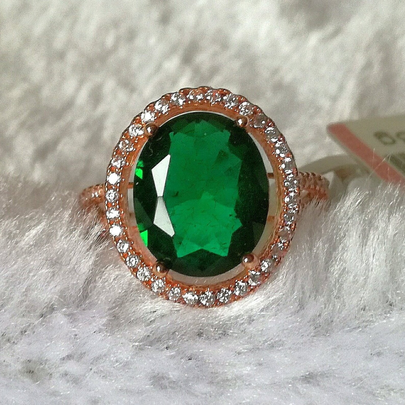 Green Tourmaline Engagement Ring Tourmaline Oval Goldfilled Etsy Sweden