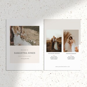 Photography Pricing Guide Template | Photography Template | Pricing Guide for Photographers | Wedding Pricing | Pricing Guide Template