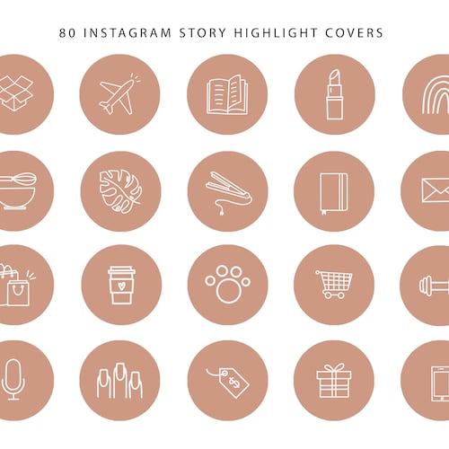 80 Instagram Highlight Cover Icons Instagram Stories - Etsy