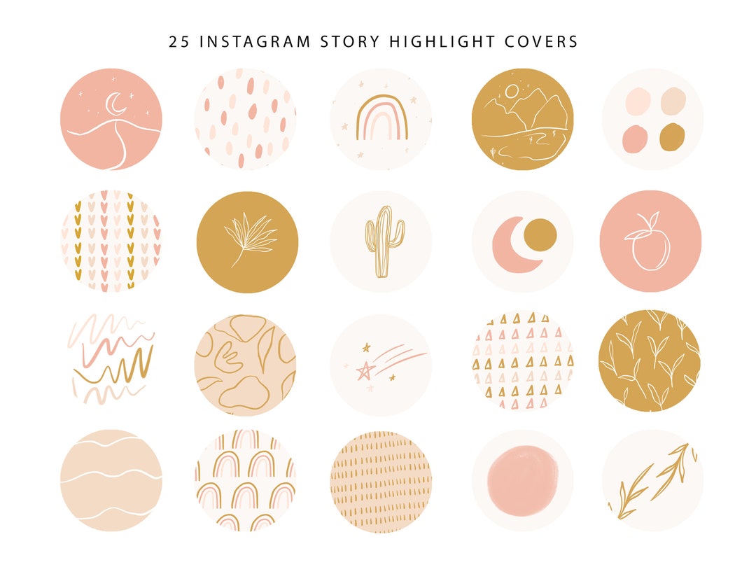25 Instagram Highlight Cover Highlight Cover Icons Social - Etsy