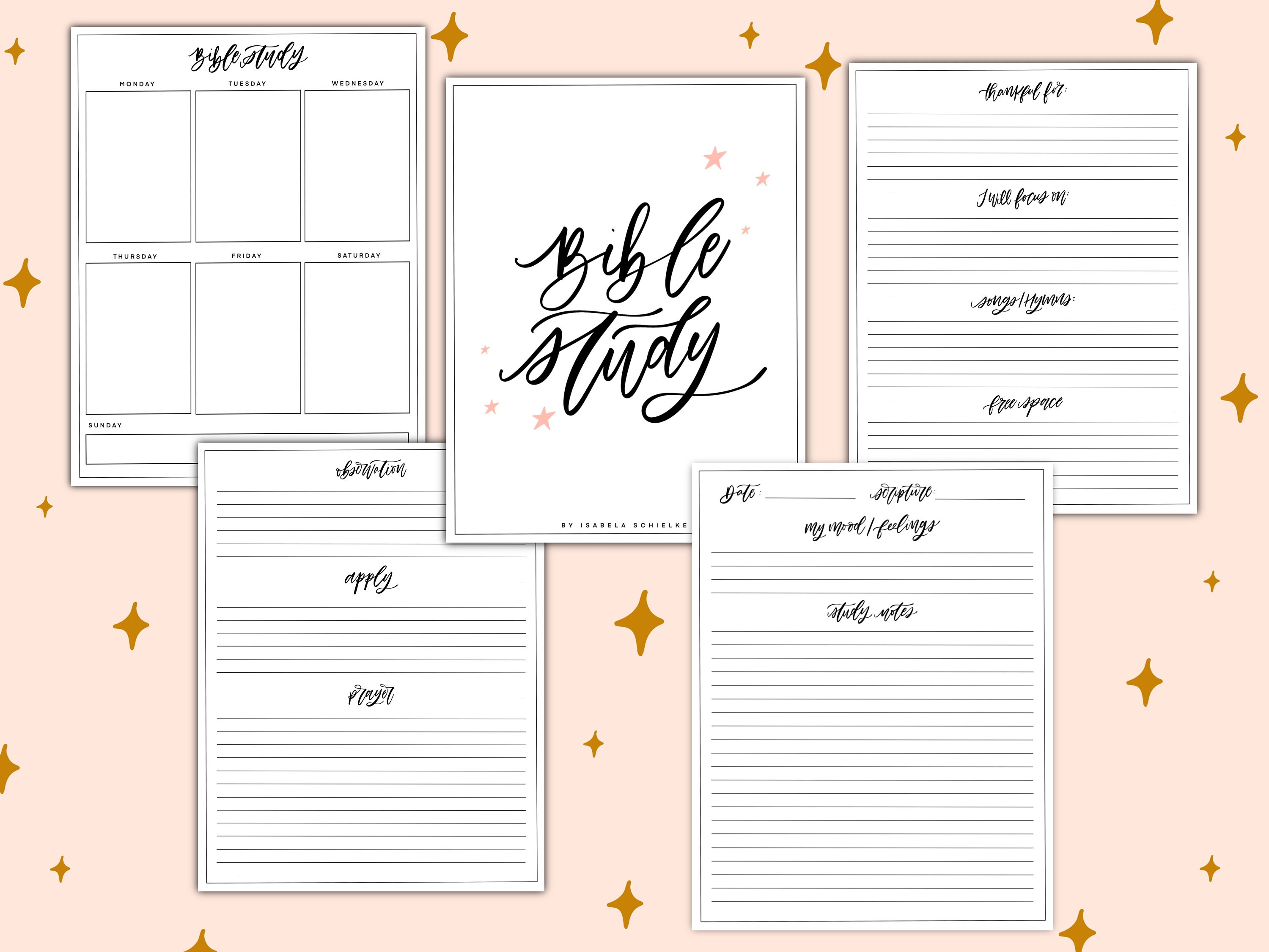 Bible Study / Sermon Notes / Digital Download / Christian Devotional - Etsy