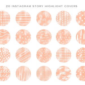 20 Instagram Highlight Cover Icons | Instagram Stories | Instagram Highlight | Watercolor Pink Cover Story Highlight Covers  Highlight Icons