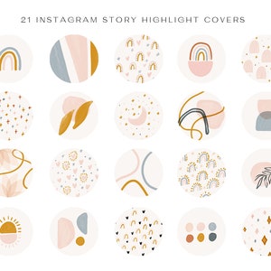 Instagram Highlight Cover | Highlight Cover Icons | Social Media Icons | Instagram Icons | Highlight Covers | Instagram | Geometric Shapes