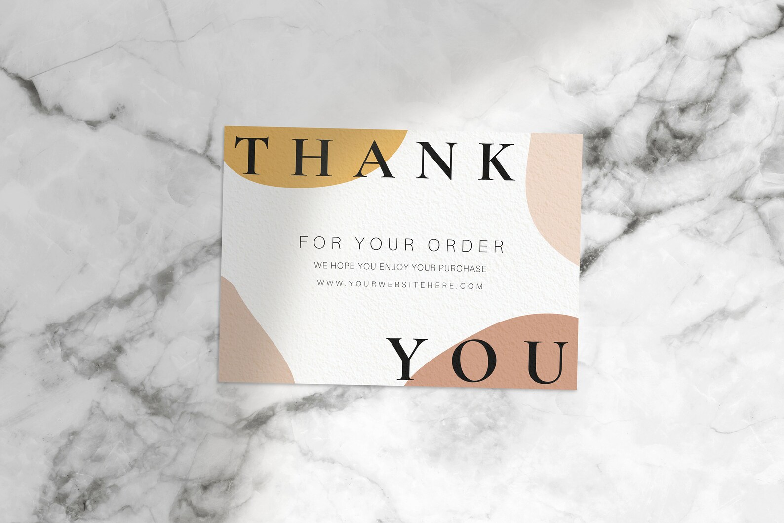 Thank You Card Template | Thank You for Your Order | Card Template ...