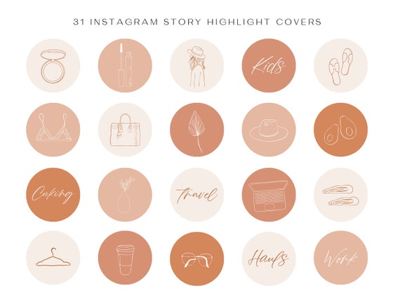 Instagram Highlight Cover Highlight Cover Icons Social | Etsy