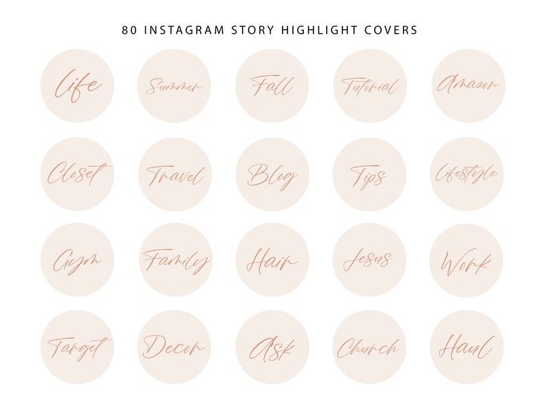 80 Instagram Highlight Cover Icons Instagram Stories - Etsy