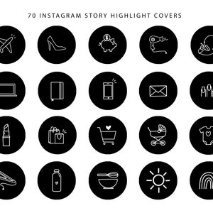 70 Instagram Highlight Cover Icons Instagram Stories - Etsy