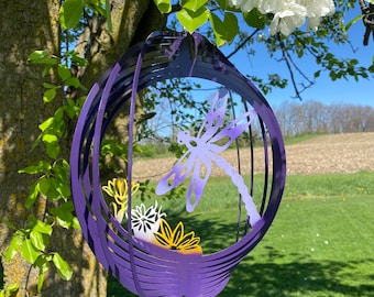 Metal Dragonfly Wind Spinner/ Metal Wind Spinner/ Dragonfly Yard Decoration