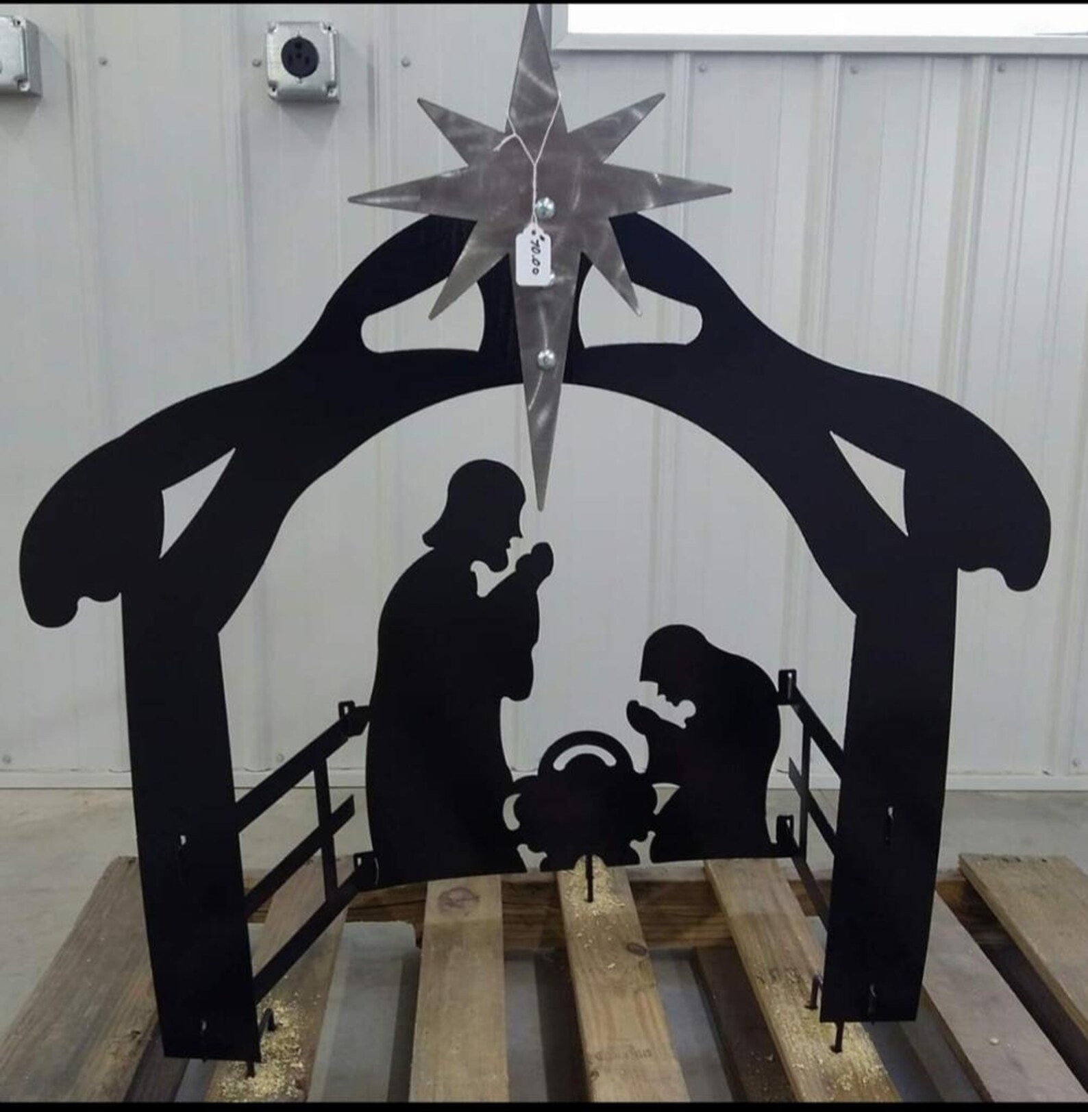 Metal Nativity Scene Etsy