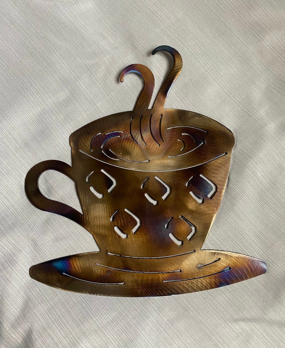 Metal Coffee Cup Wall Hanging/ Coffee Cup Wall Decoration/ Coffee Bar