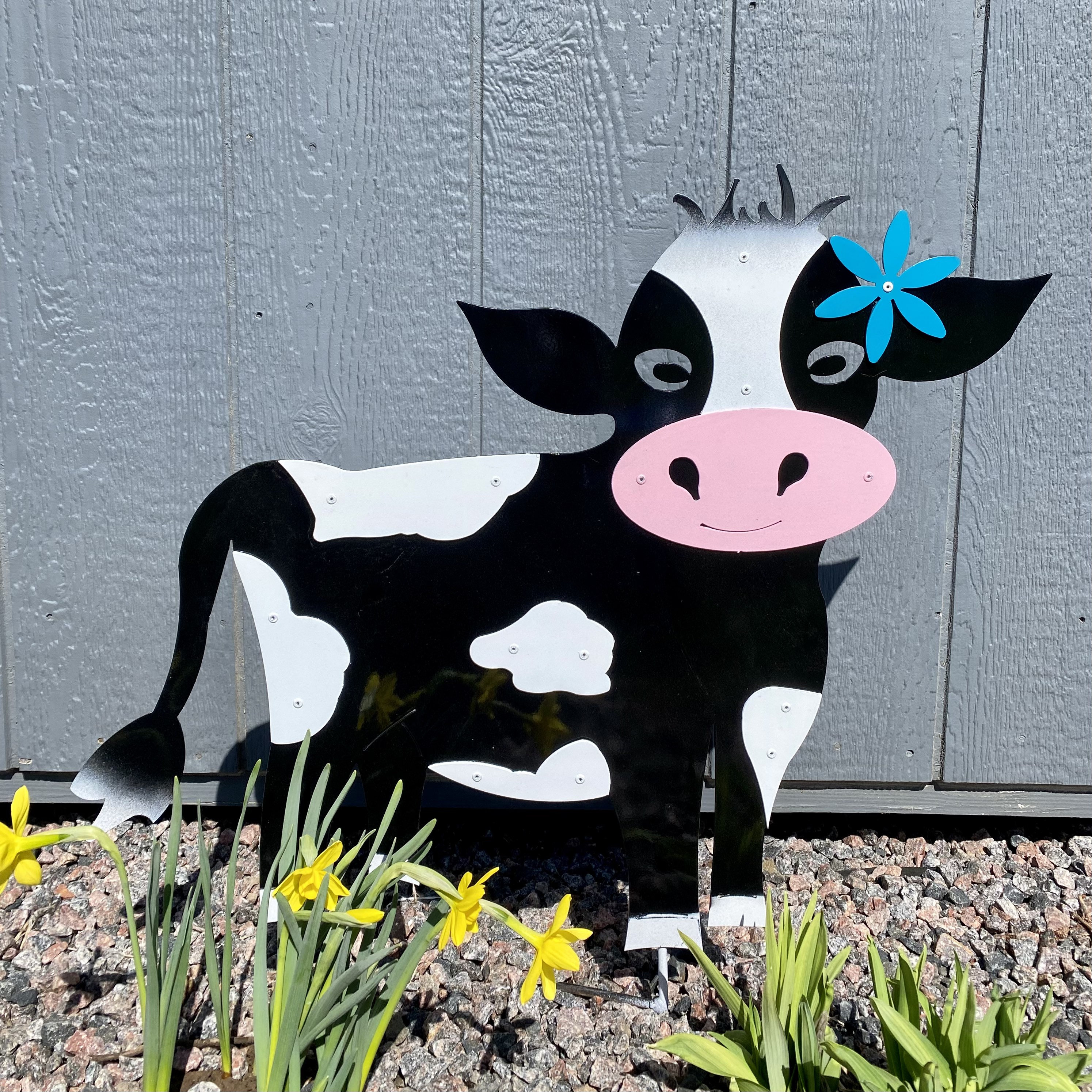 Metal Outdoor Cow/ Cow Farm Decoration/rustic Decoration/outdoor