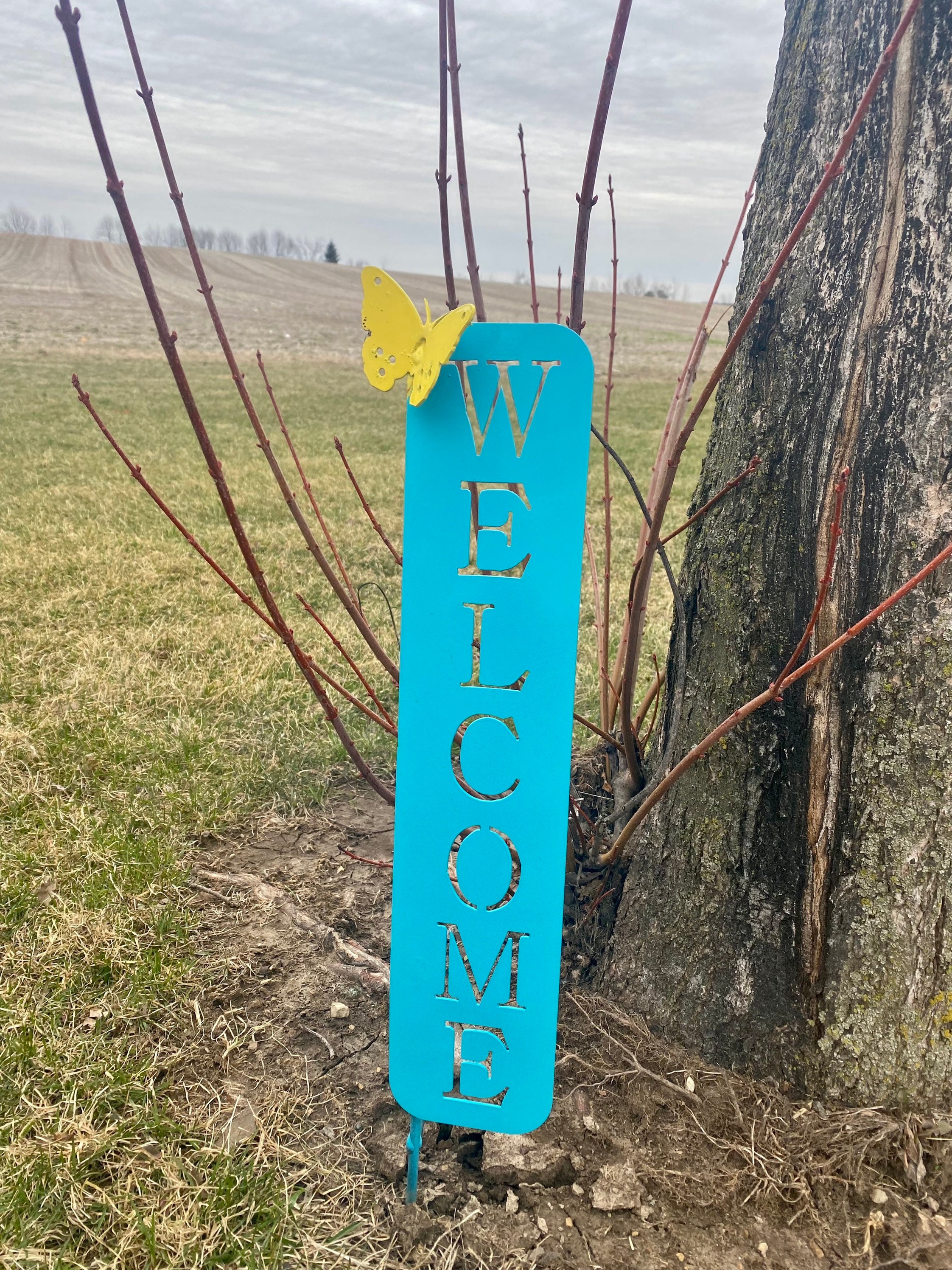 Outdoor Metal Sign Colorful Sign Outdoor Etsy