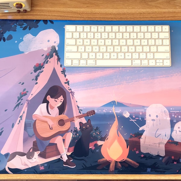 Camp Fire Ghost Stories Desk Mats
