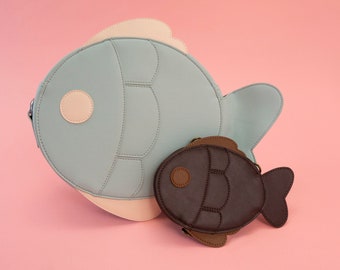 Pastel Fish Bag and Mini Fish Bag