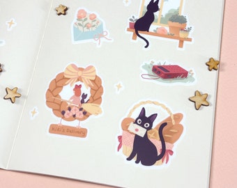 Ghibli Sticker Sheets - Kiki's Delivery Service, Howl's Moving Castle, Spirited Away