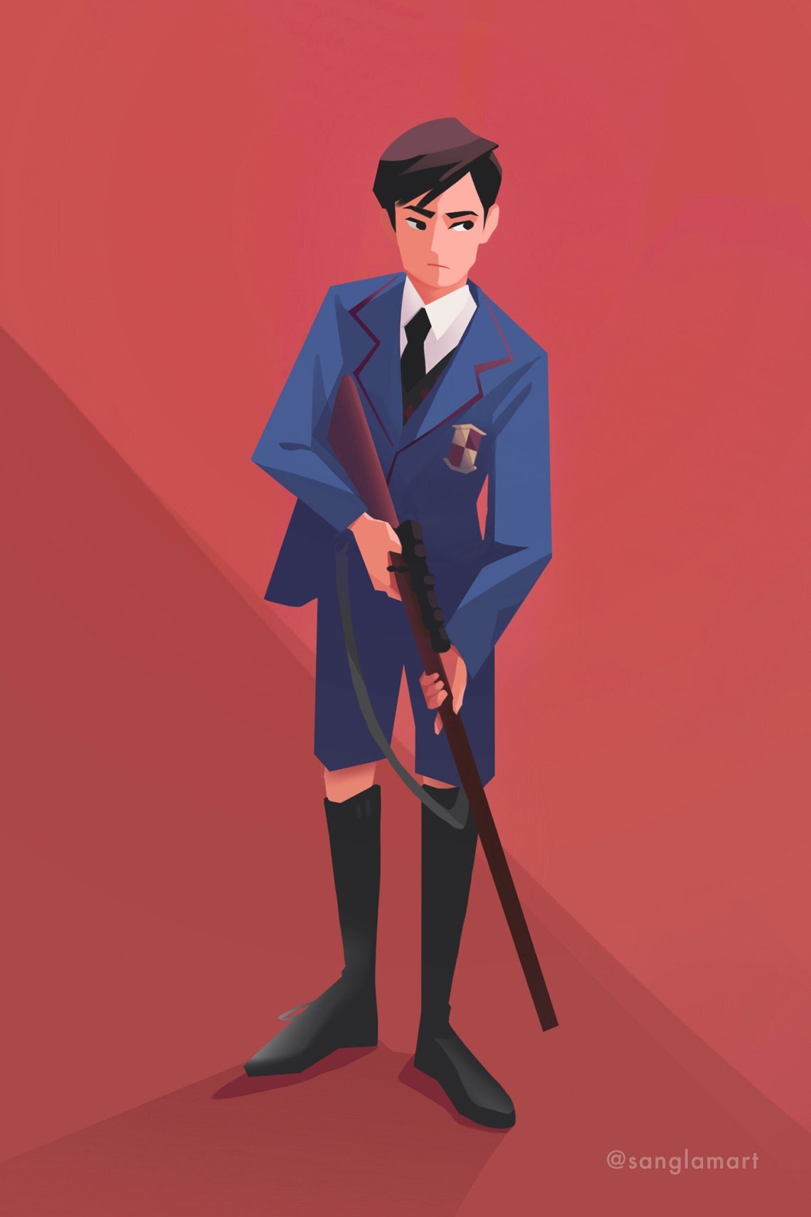 Number Five Umbrella Academy Fan Art Small Print 4x6 Postcard Etsy