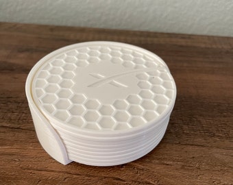 SpaceX Coasters with Holder