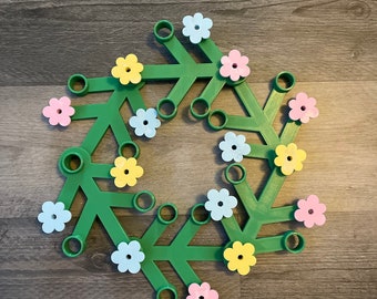 Giant Lego Style Wreath - Spring / Easter