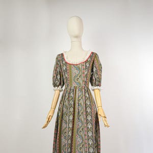 THE ENCHANTMENT - 1970s Vintage and Rare Angela Gore Paisley Prairie Dress - Size S/M