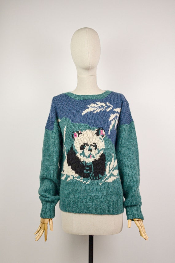 PANDA PARADISE - 1980s Vintage Woolrich Panda Jump