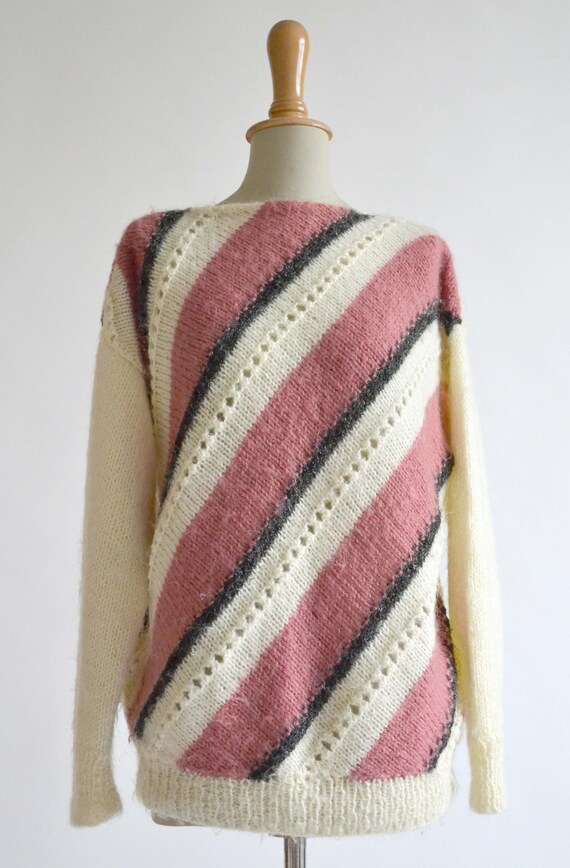1970's Diagonal stripes jumper